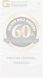 Mobile Screenshot of goldenrulebindery.com